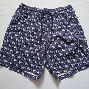 Birddogs Men's Blue and Navy Swim Shorts